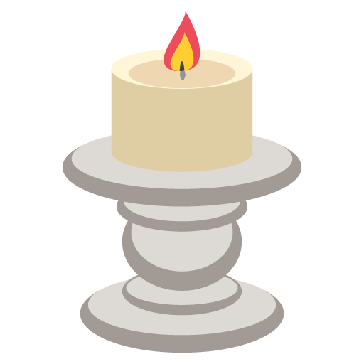Candle as drawn by JoyPixels in 2.2.4