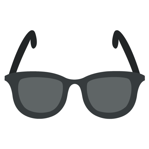 Sunglasses as drawn by JoyPixels in 2.2.4