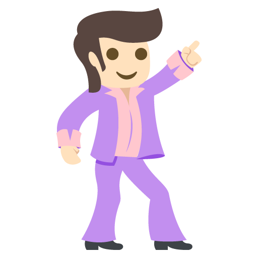 Man Dancing: Light Skin Tone, the design in this release