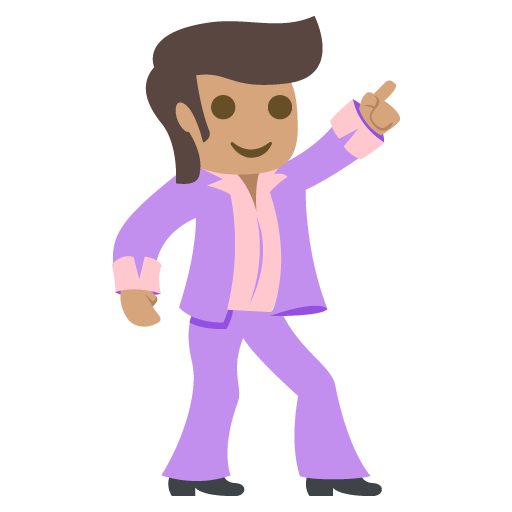 Man Dancing: Medium Skin Tone, the design in this release