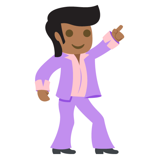 Man Dancing: Medium-Dark Skin Tone, the design in this release