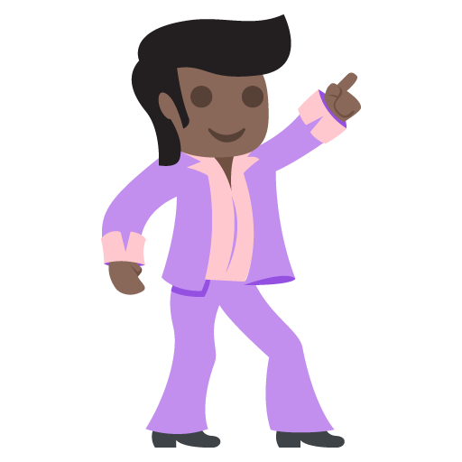 Man Dancing: Dark Skin Tone, the design in this release