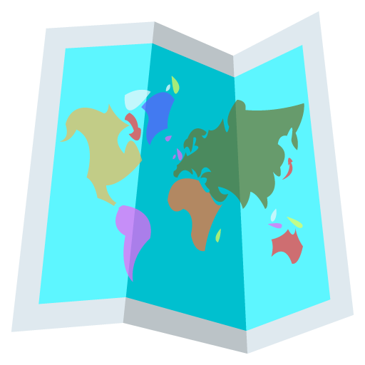 World Map as drawn by JoyPixels in 2.2.4