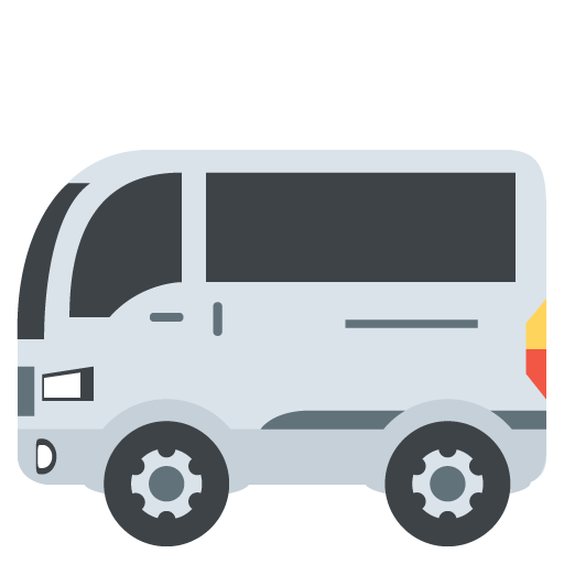Minibus as drawn by JoyPixels in 2.2.4