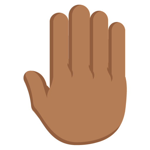 Raised Back of Hand: Medium-Dark Skin Tone, the design in this release