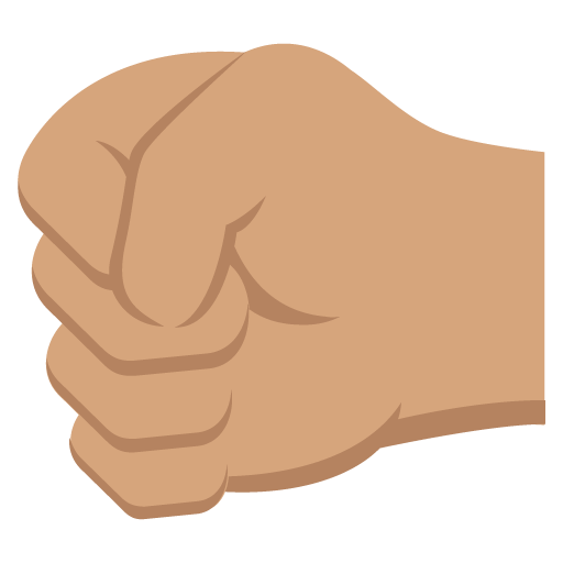 Left-Facing Fist: Medium Skin Tone, the design in this release