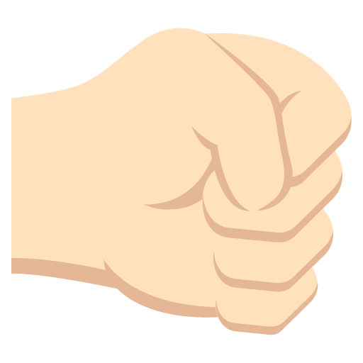 Right-Facing Fist: Light Skin Tone, the design in this release