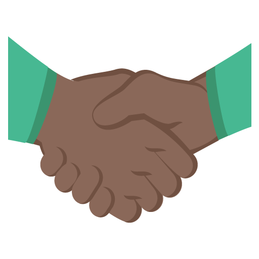Handshake: Dark Skin Tone, the design in this release
