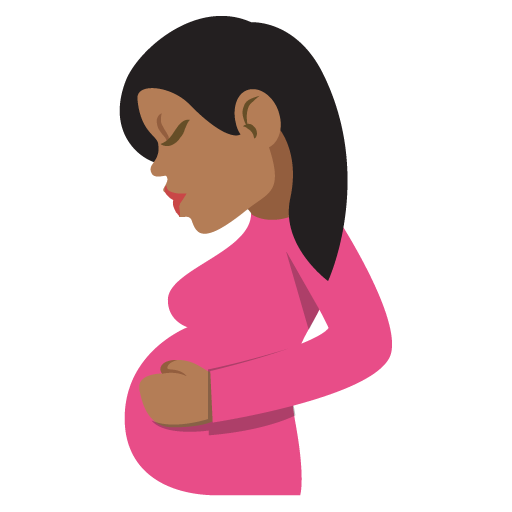 Pregnant Woman: Medium-Dark Skin Tone, the design in this release