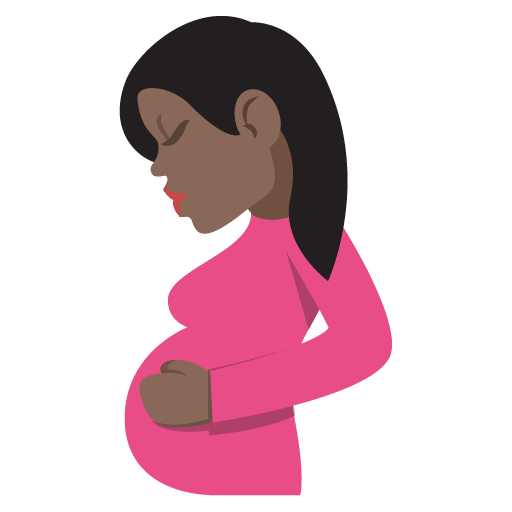 Pregnant Woman: Dark Skin Tone, the design in this release