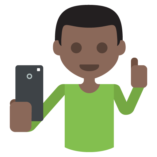 Selfie: Dark Skin Tone, the design in this release