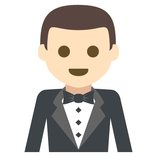 Person in Tuxedo: Light Skin Tone, the design in this release