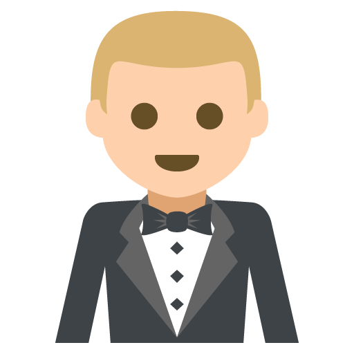 Person in Tuxedo: Medium-Light Skin Tone, the design in this release