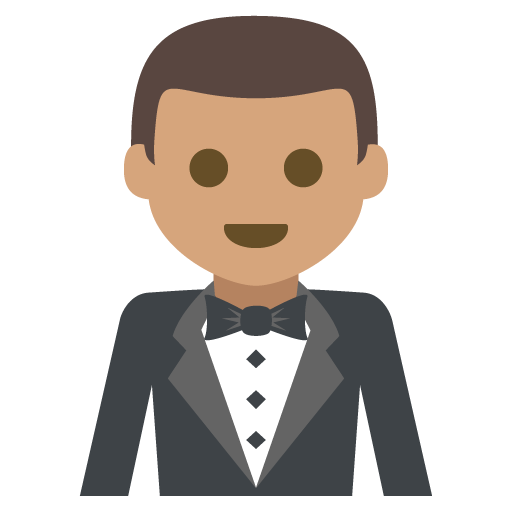 Person in Tuxedo: Medium Skin Tone, the design in this release