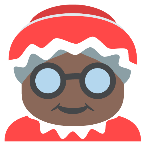 Mrs. Claus: Dark Skin Tone, the design in this release