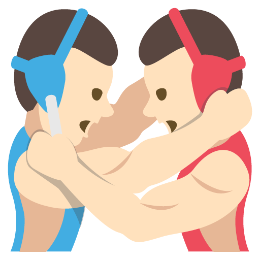 People Wrestling: Light Skin Tone, the design in this release