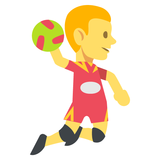 Person Playing Handball, the design in this release