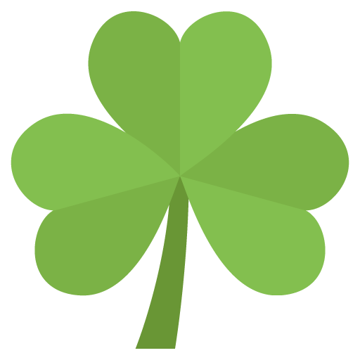 Shamrock as drawn by JoyPixels in 2.2.4