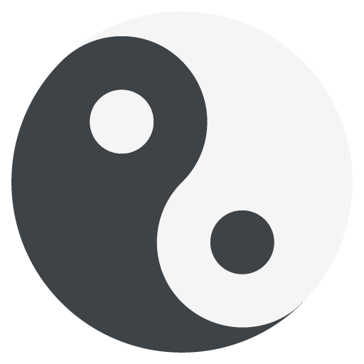 Yin Yang as drawn by JoyPixels in 2.2.4