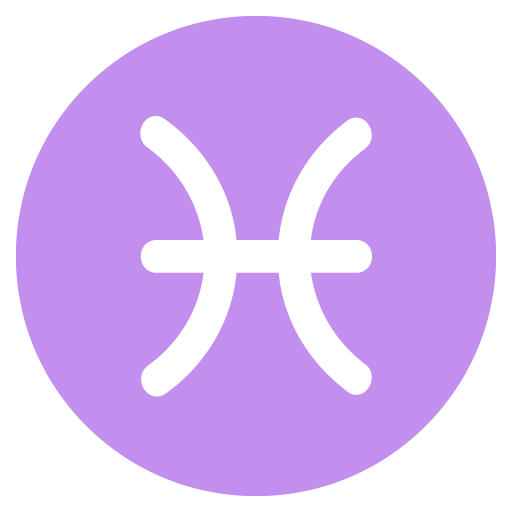 Pisces as drawn by JoyPixels in 2.2.4