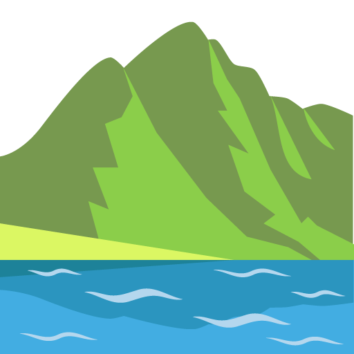 Mountain as drawn by JoyPixels in 2.2.4