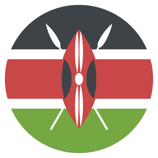 Flag: Kenya as drawn by JoyPixels in 2.2.5