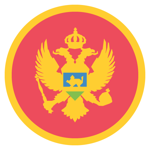 Flag: Montenegro as drawn by JoyPixels in 2.2.5