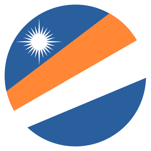 Flag: Marshall Islands as drawn by JoyPixels in 2.2.5