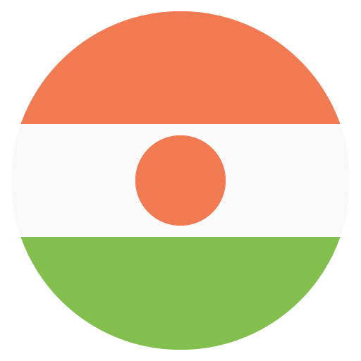 Flag: Niger as drawn by JoyPixels in 2.2.5