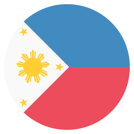 Flag: Philippines as drawn by JoyPixels in 2.2.5