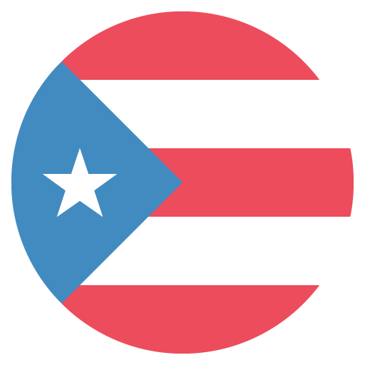Flag: Puerto Rico as drawn by JoyPixels in 2.2.5