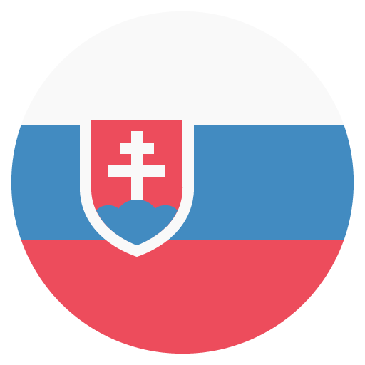 Flag: Slovakia as drawn by JoyPixels in 2.2.5