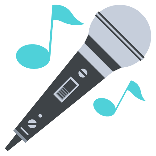 Microphone as drawn by JoyPixels in 2.2.5