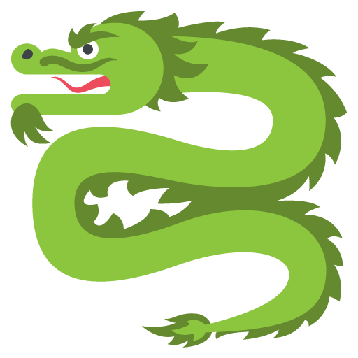 Dragon as drawn by JoyPixels in 2.2.5