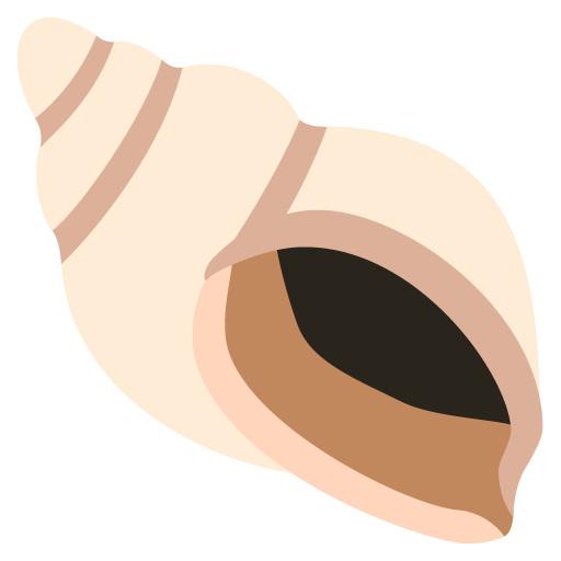 Spiral Shell as drawn by JoyPixels in 2.2.5