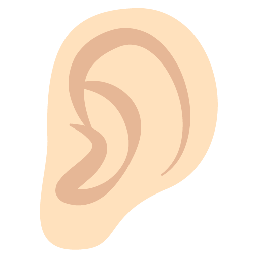 Ear: Light Skin Tone, the previous design