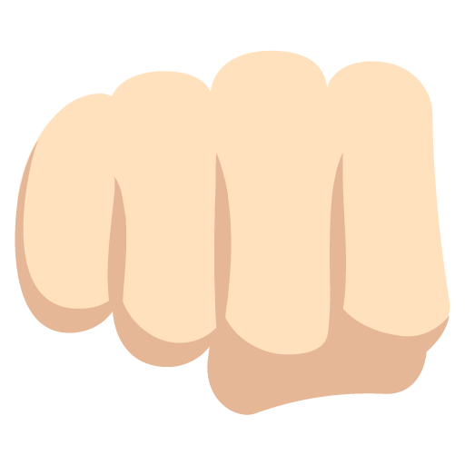 Oncoming Fist: Light Skin Tone, the previous design