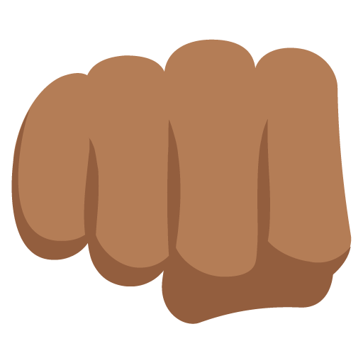 Oncoming Fist: Medium-Dark Skin Tone, the previous design