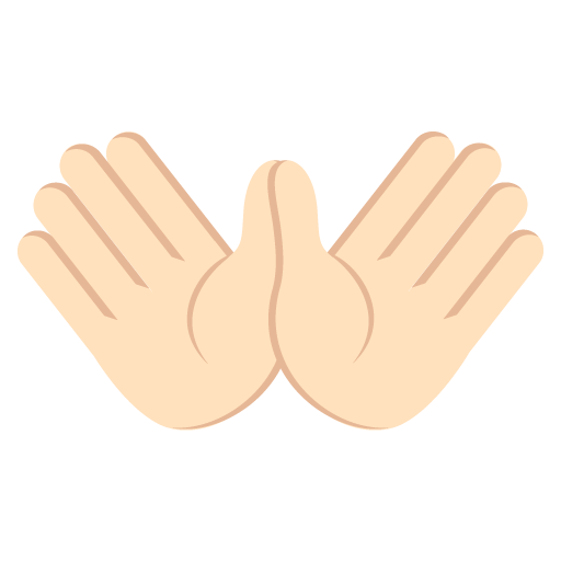 Open Hands: Light Skin Tone, the previous design