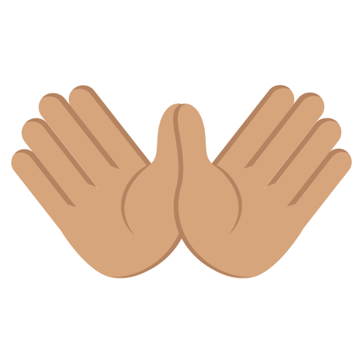 Open Hands: Medium Skin Tone, the previous design