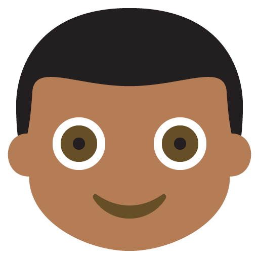 Boy: Medium-Dark Skin Tone, the previous design