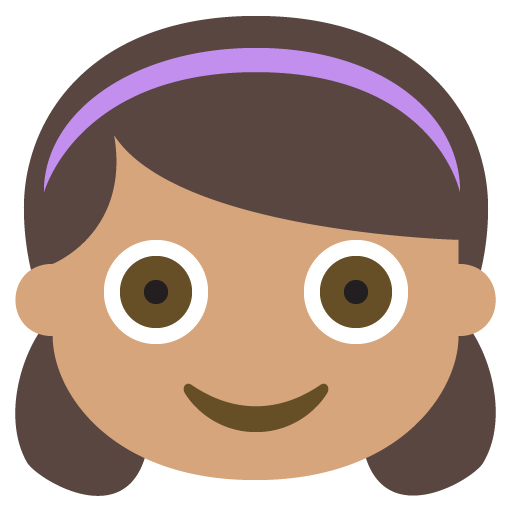Girl: Medium Skin Tone, the previous design