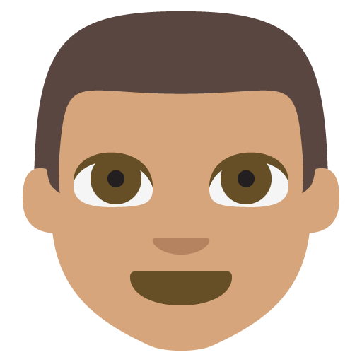 Man: Medium Skin Tone, the previous design