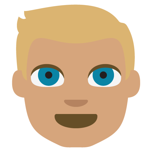 Person: Medium Skin Tone, Blond Hair, the previous design