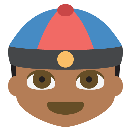 Person with Skullcap: Medium-Dark Skin Tone, the previous design