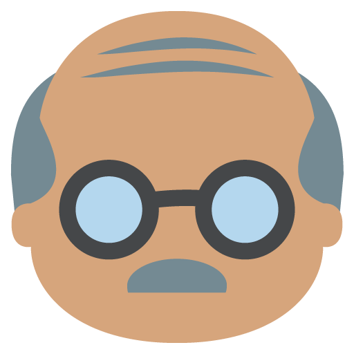 Old Man: Medium Skin Tone, the previous design