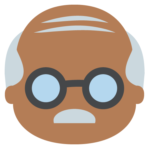 Old Man: Medium-Dark Skin Tone, the previous design