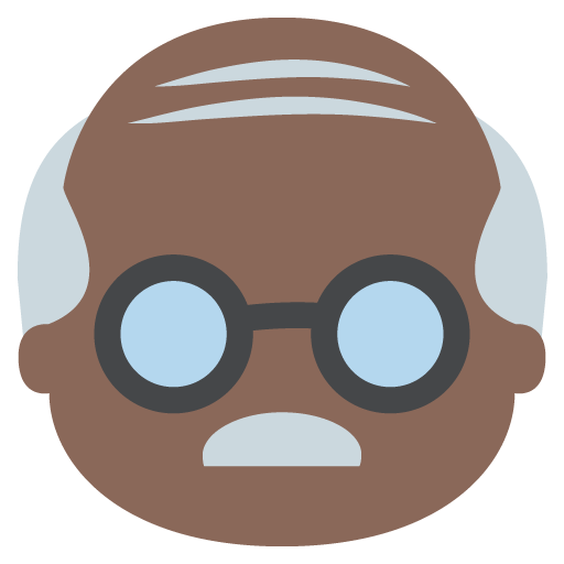 Old Man: Dark Skin Tone, the previous design