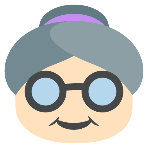 Old Woman: Light Skin Tone, the previous design