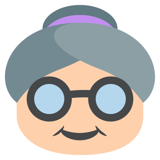 Old Woman: Medium-Light Skin Tone, the previous design